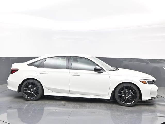 2026 Platinum White Pearl Honda Civic Sport FWD Sedan