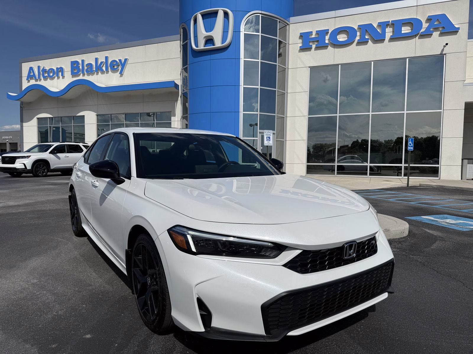 2026 Platinum White Pearl Honda Civic Sedan Hybrid Sport FWD Sedan