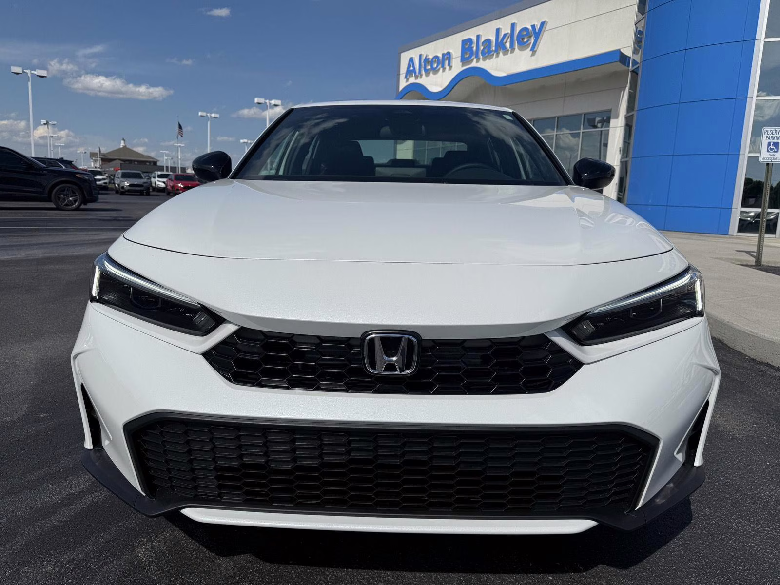 2026 Platinum White Pearl Honda Civic Sedan Hybrid Sport FWD Sedan