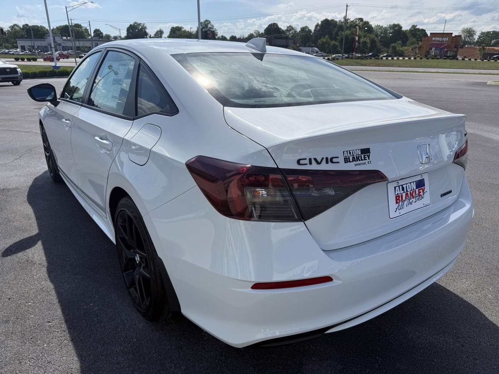 2026 Platinum White Pearl Honda Civic Sedan Hybrid Sport FWD Sedan