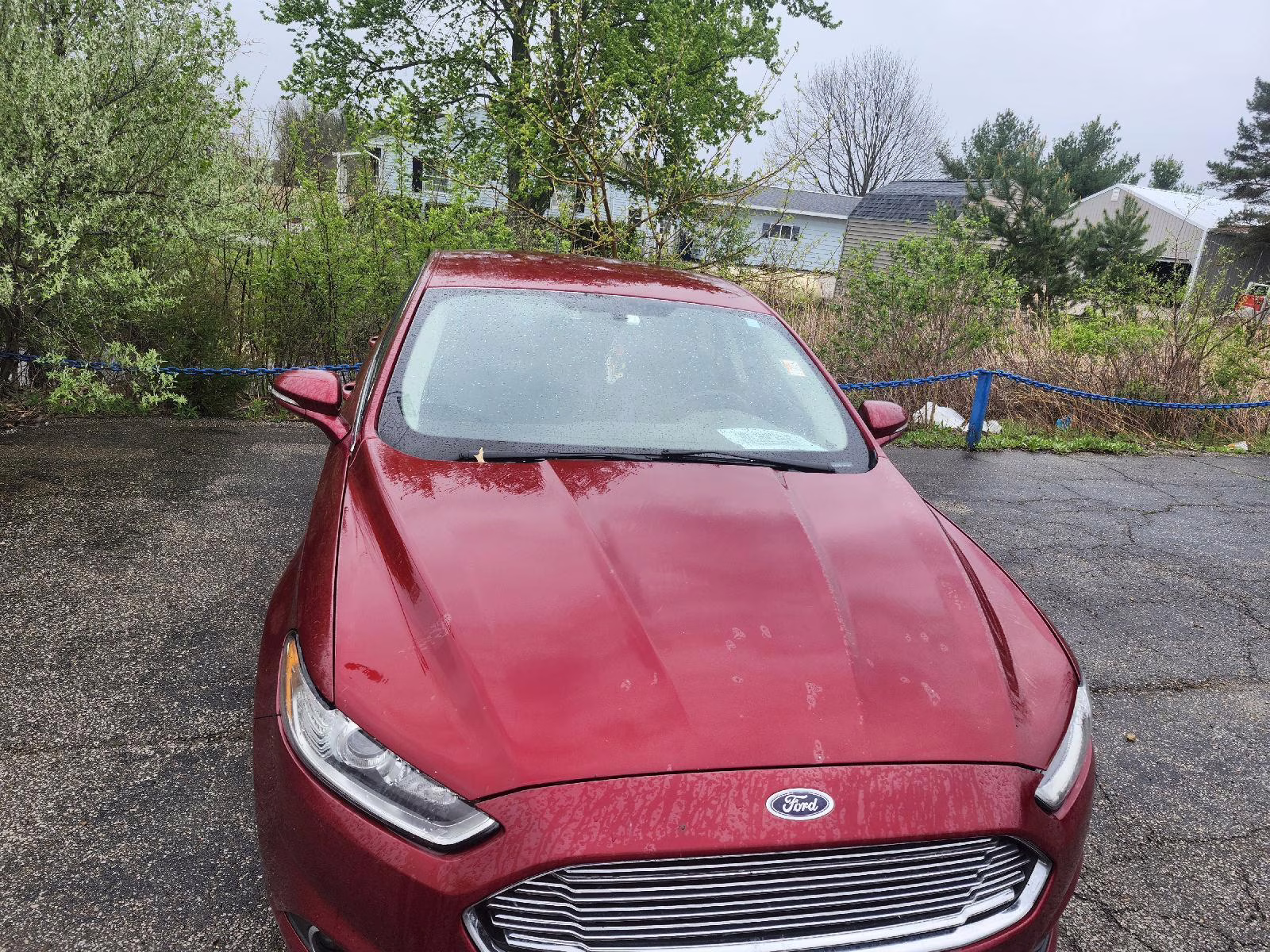 2016 Ruby Red Metallic Tinted Clearcoat Ford Fusion SE AWD Sedan
