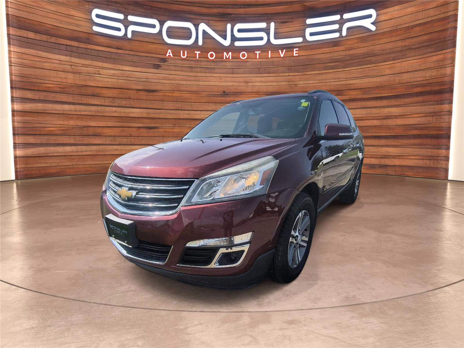 2015 Siren Red Tintcoat Chevrolet Traverse LT AWD SUV