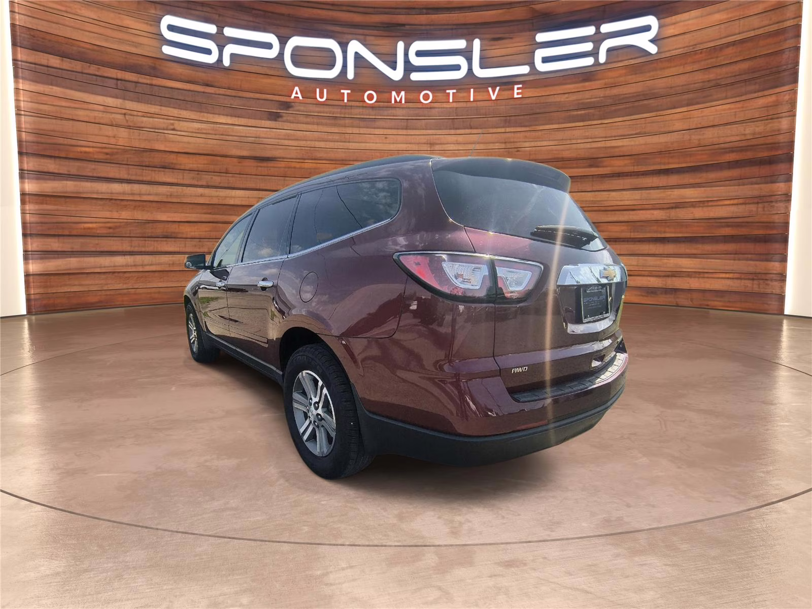 2015 Siren Red Tintcoat Chevrolet Traverse LT AWD SUV
