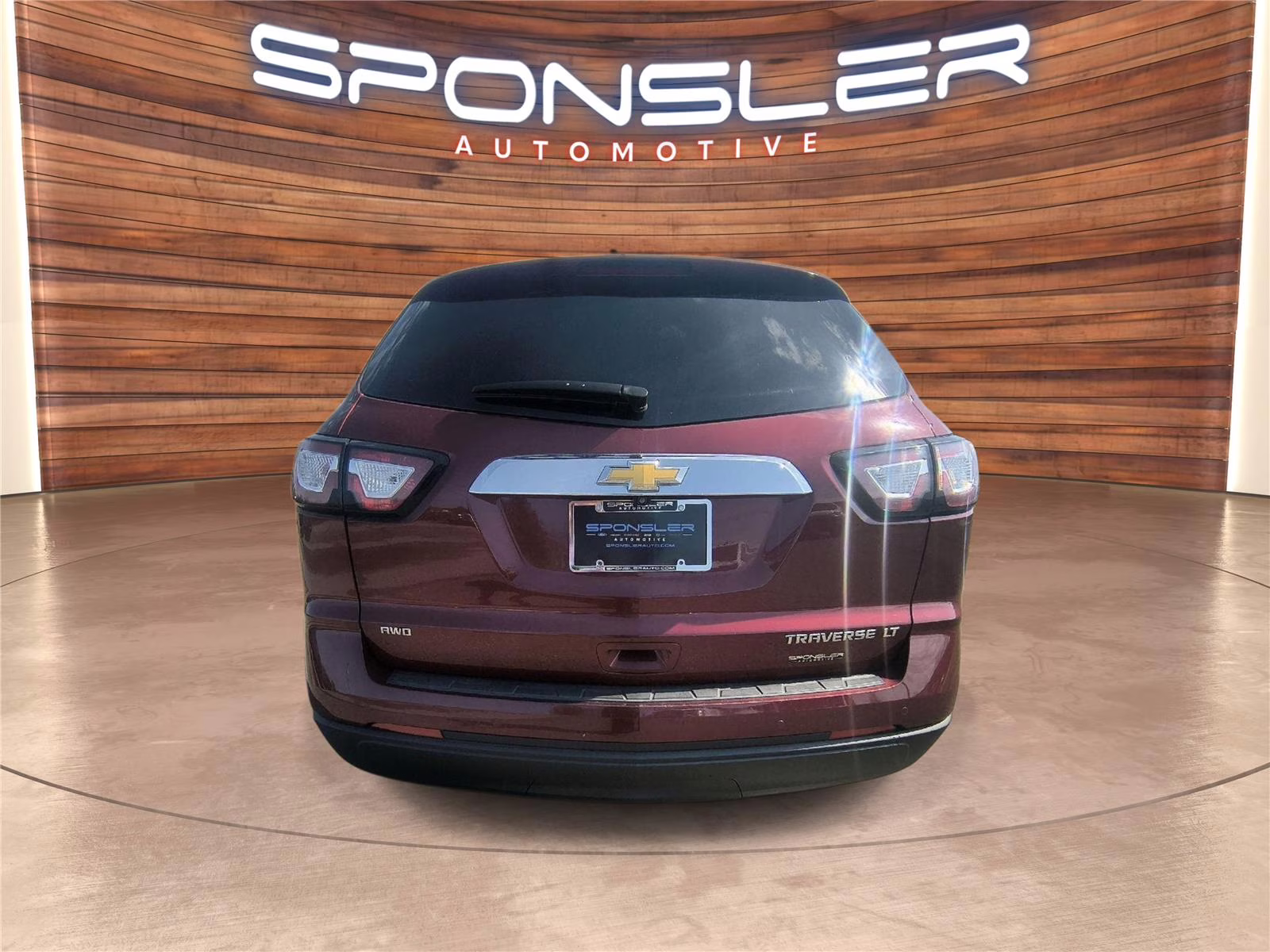 2015 Siren Red Tintcoat Chevrolet Traverse LT AWD SUV