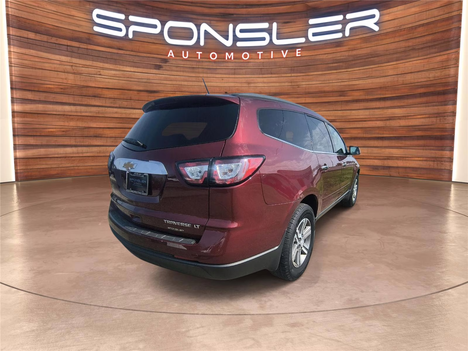2015 Siren Red Tintcoat Chevrolet Traverse LT AWD SUV