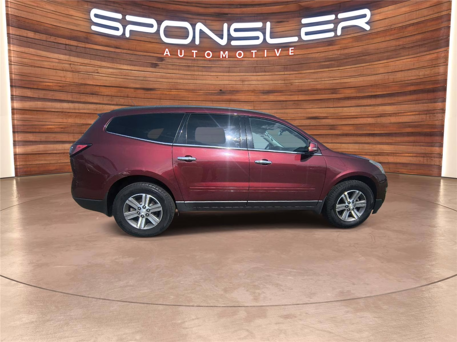 2015 Siren Red Tintcoat Chevrolet Traverse LT AWD SUV