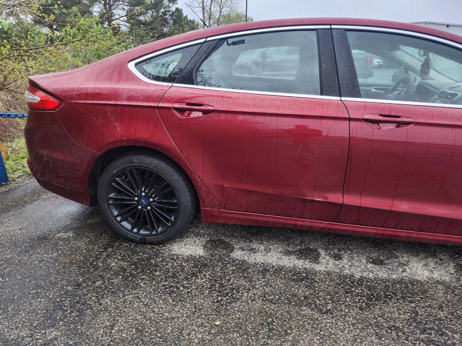 2016 Ruby Red Metallic Tinted Clearcoat Ford Fusion SE AWD Sedan