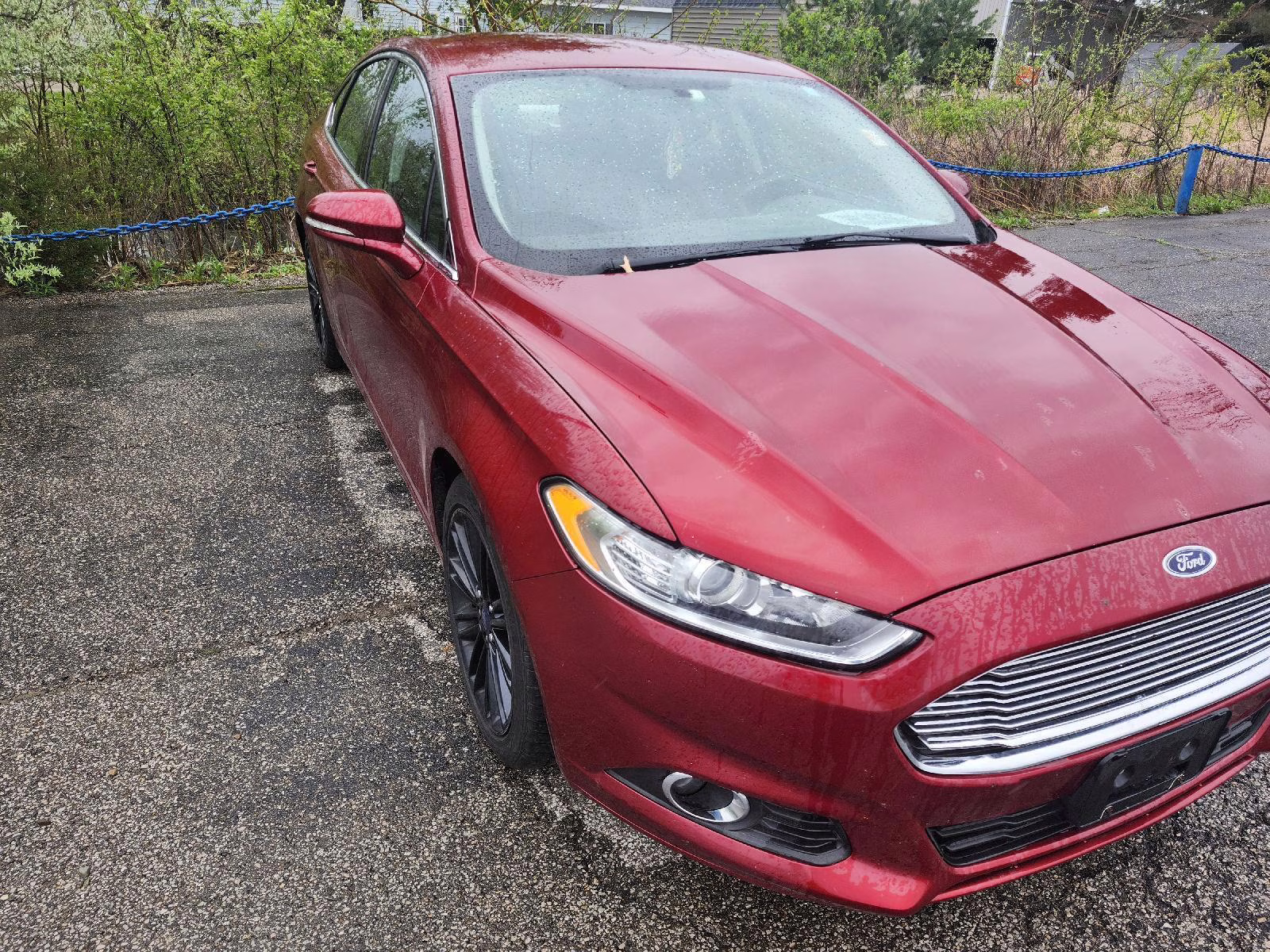 2016 Ruby Red Metallic Tinted Clearcoat Ford Fusion SE AWD Sedan