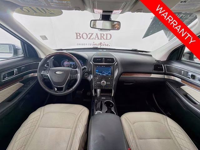 2018 White Platinum Clearcoat Metallic Ford Explorer Platinum 4X4 SUV