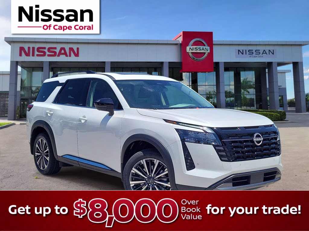 2026 Everest White Pearl Tricoat Nissan Pathfinder Platinum 4X4 SUV