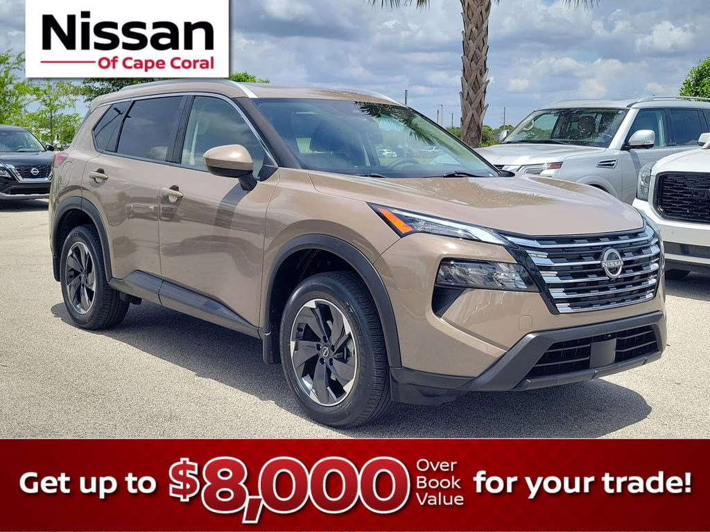 2024 Baja Storm Metallic Nissan Rogue SV FWD SUV