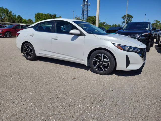 2025 Aspen White Nissan Sentra SV FWD Sedan