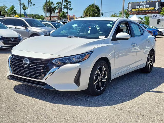 2025 Aspen White Nissan Sentra SV FWD Sedan