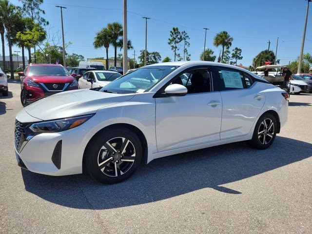 2025 Aspen White Nissan Sentra SV FWD Sedan