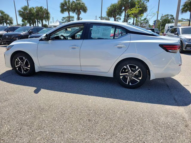 2025 Aspen White Nissan Sentra SV FWD Sedan