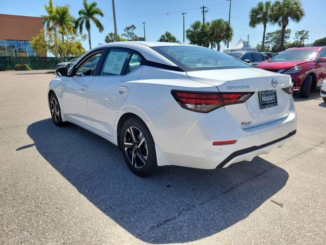 2025 Aspen White Nissan Sentra SV FWD Sedan
