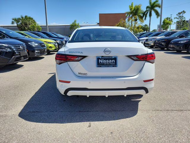 2025 Aspen White Nissan Sentra SV FWD Sedan