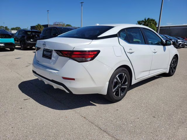 2025 Aspen White Nissan Sentra SV FWD Sedan