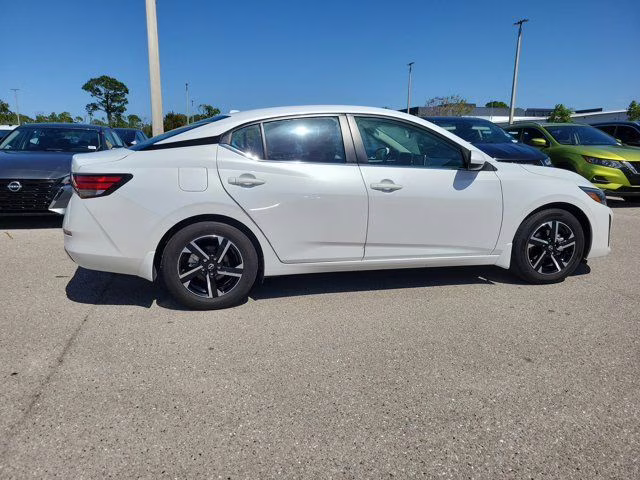 2025 Aspen White Nissan Sentra SV FWD Sedan