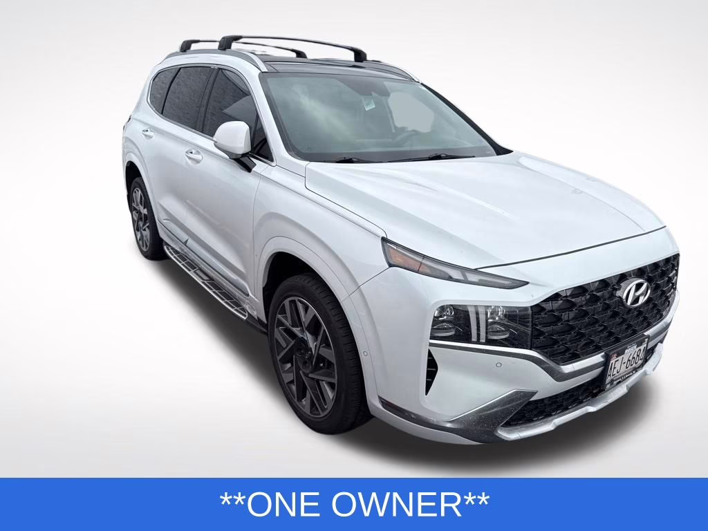 2022 Quartz White Hyundai Santa Fe Calligraphy AWD SUV