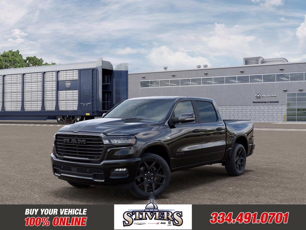 2026 Diamond Black Crystal Pearlcoat Ram 1500 Laramie 4X4 Truck