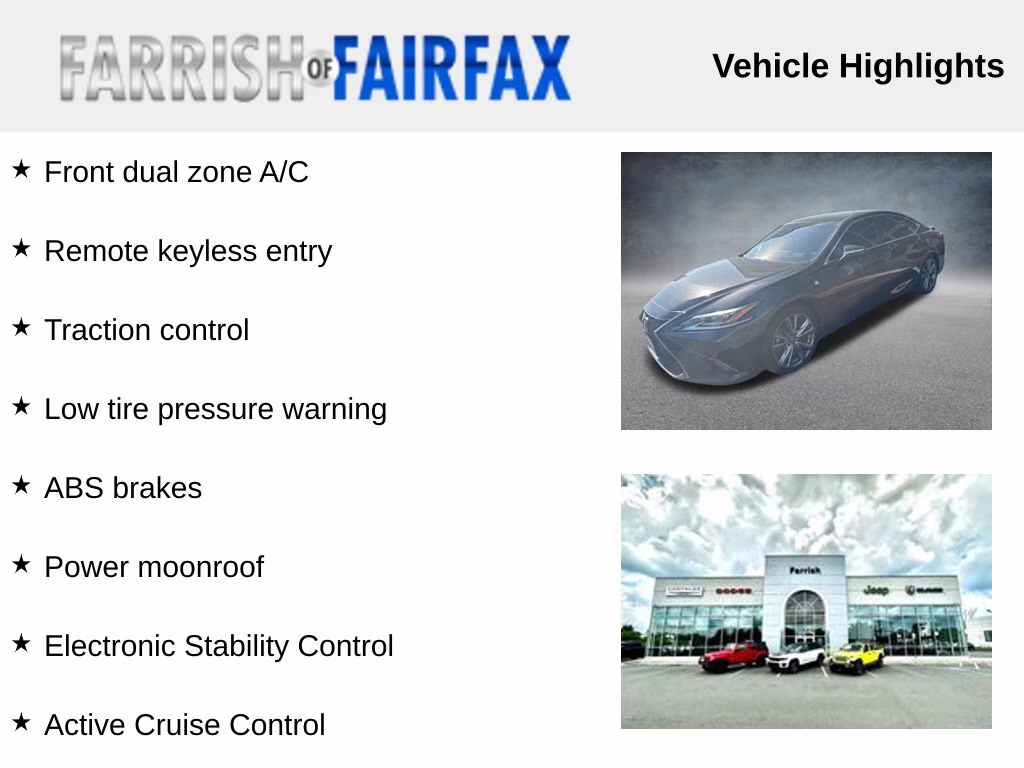 2019 Caviar Lexus ES 350 F Sport FWD Sedan