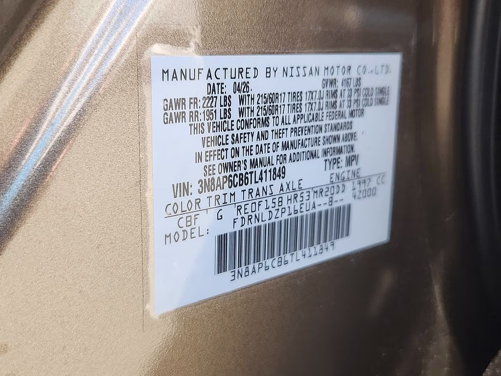2026 Canyon Bronze Metallic Nissan Kicks SV AWD SUV