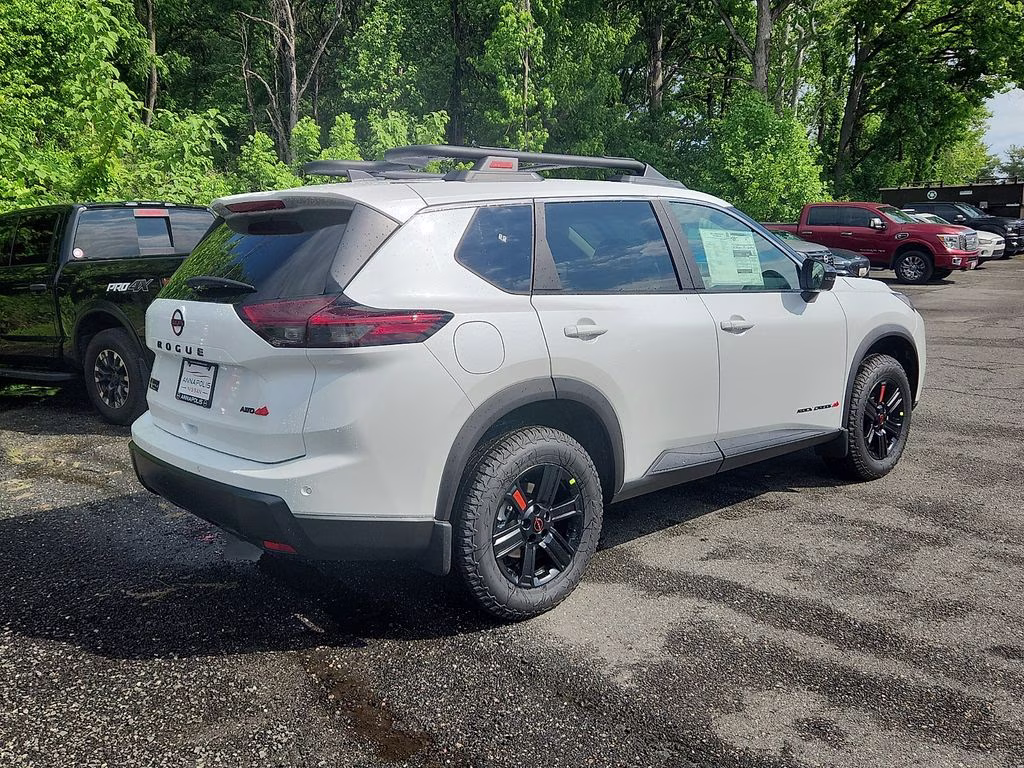 2026 Everest White Pearl Tricoat Nissan Rogue Rock Creek AWD SUV