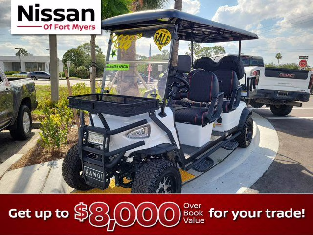 2024 white kandi 8 passenger golf cart
