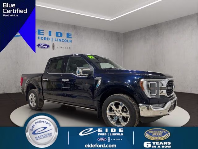 2021 Antimatter Blue Metallic Ford F-150 King Ranch 4X4 Truck