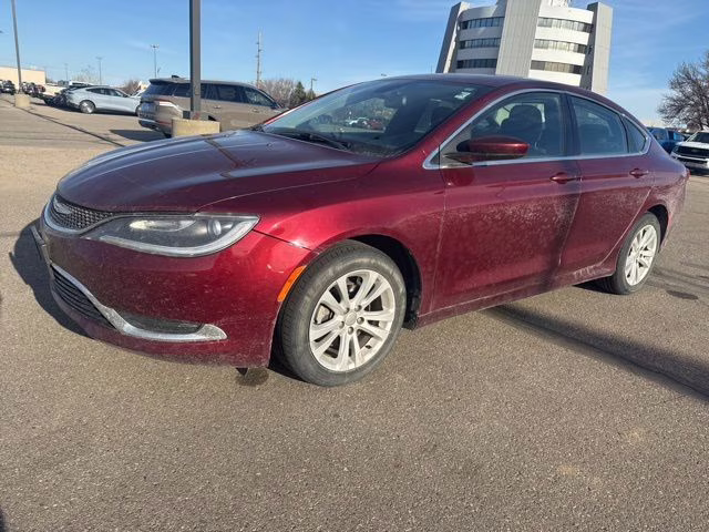 2015 Velvet Red Pearlcoat Chrysler 200 Limited FWD Sedan