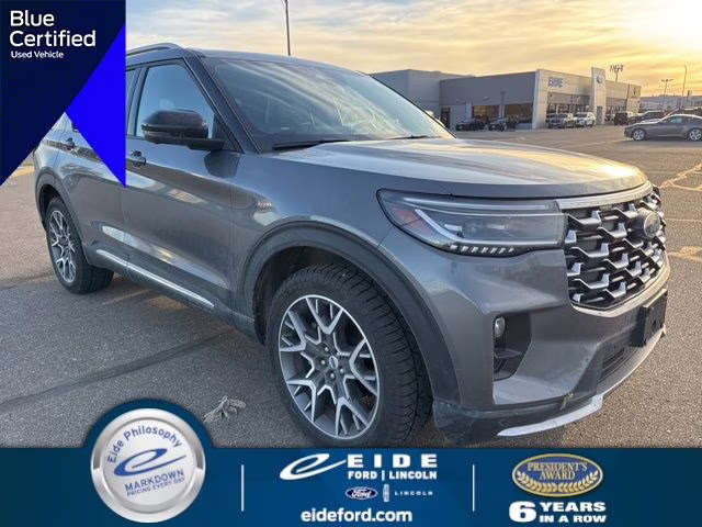 2025 Carbonized Gray Metallic Ford Explorer Platinum 4X4 SUV