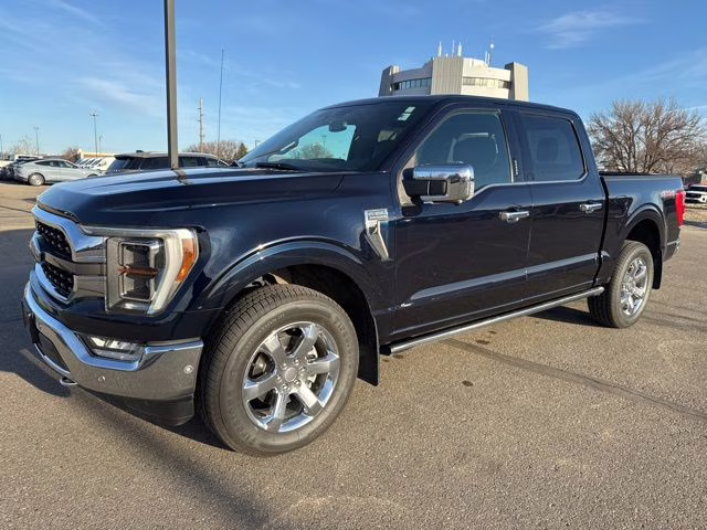 2021 Antimatter Blue Metallic Ford F-150 King Ranch 4X4 Truck