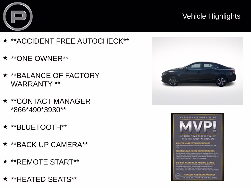 2023 Super Black Nissan Sentra SV FWD Sedan