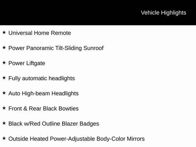 2023 Black Chevrolet Blazer LT AWD SUV