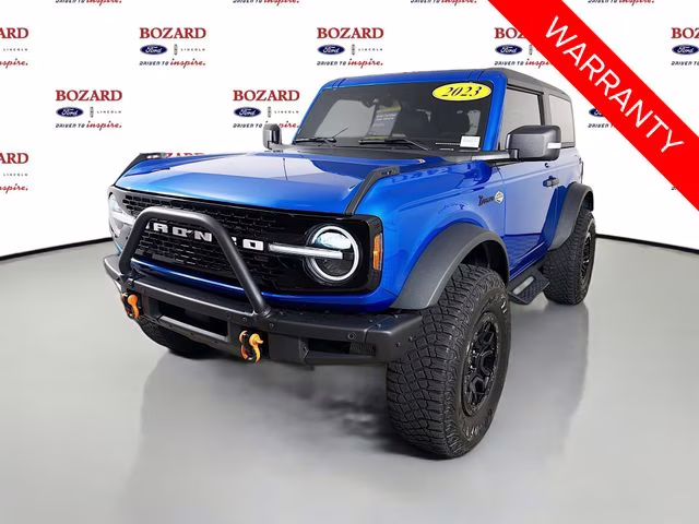 2023 Velocity Blue Metallic Ford Bronco Wildtrak 4X4 SUV
