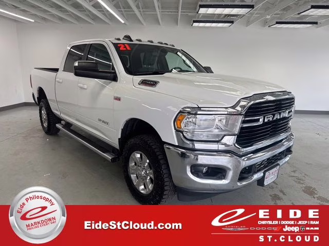 2021 Bright White Clearcoat Ram 2500 Big Horn 4X4 Truck