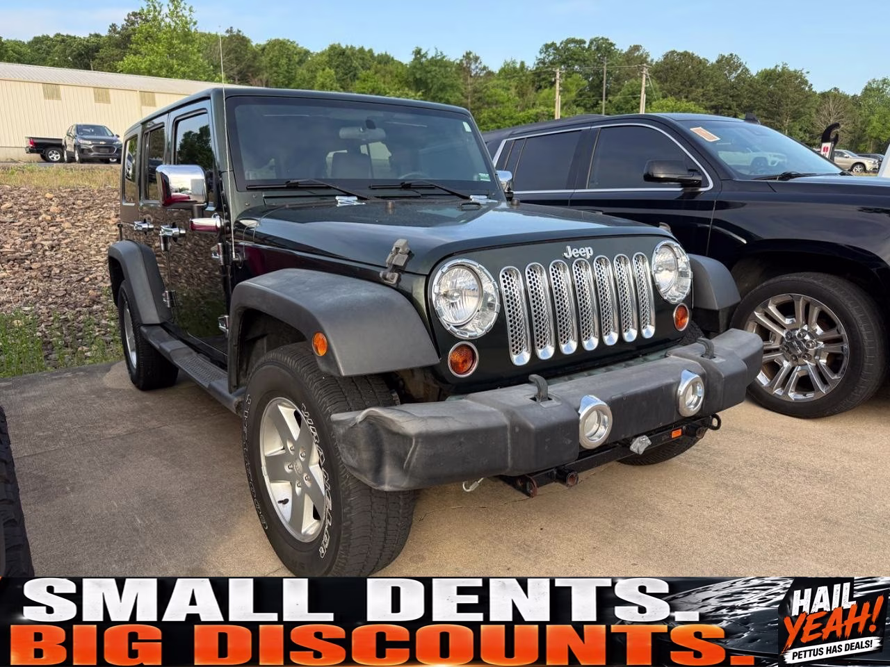 2010 Natural Green Pearl Jeep Wrangler Unlimited Sport 4X4 SUV
