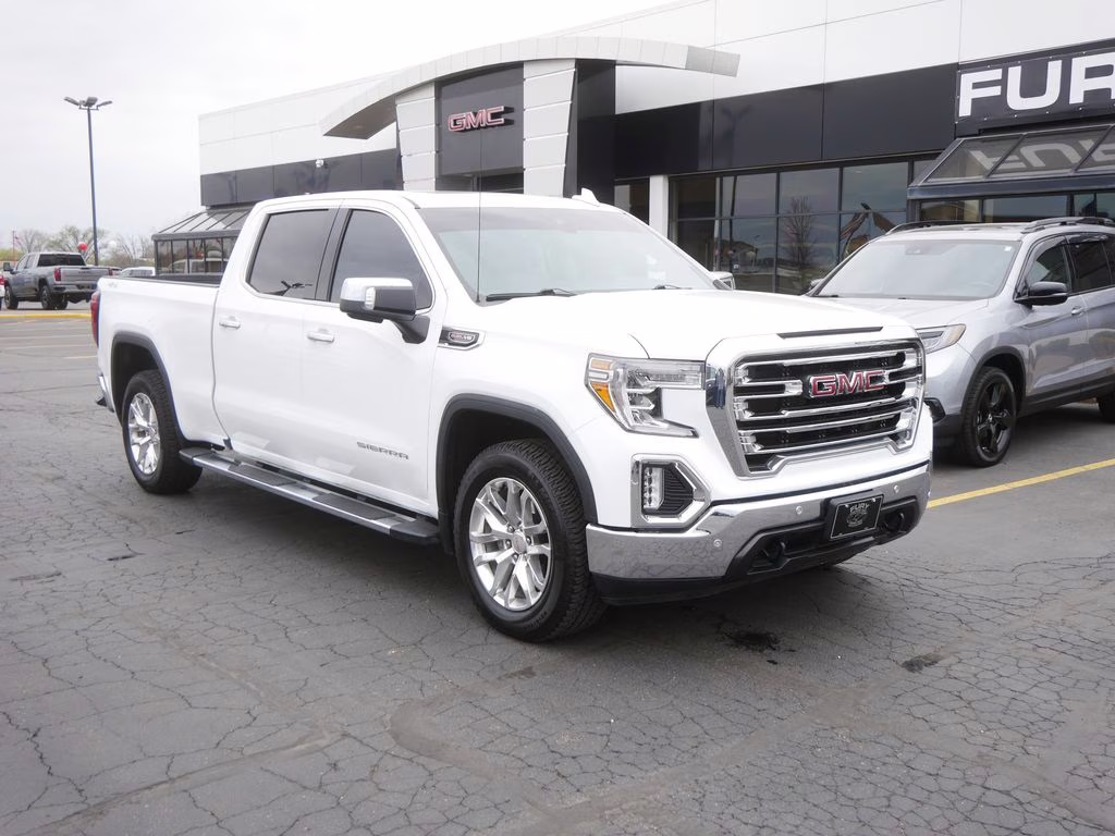 2020 Summit White GMC Sierra 1500 SLT 4X4 Truck