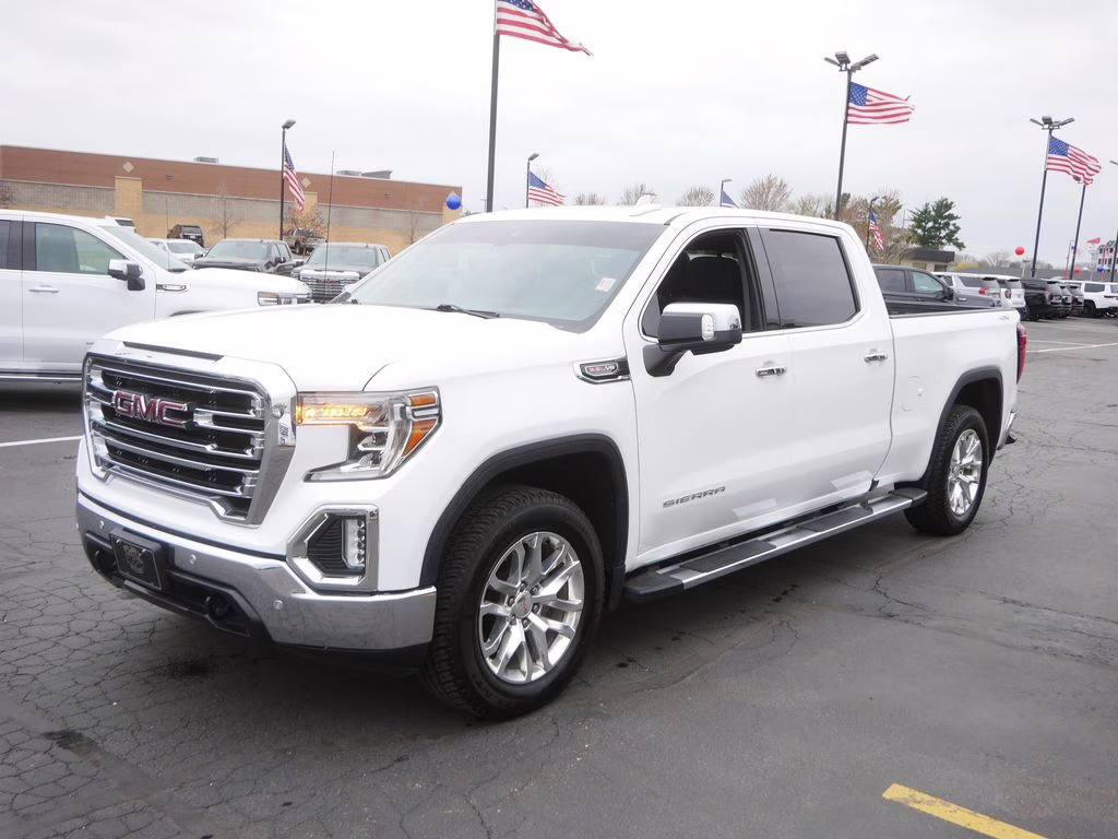 2020 Summit White GMC Sierra 1500 SLT 4X4 Truck