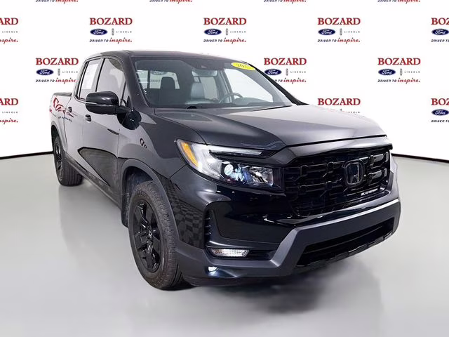 2025 Crystal Black Pearl Honda Ridgeline Black Edition AWD Truck