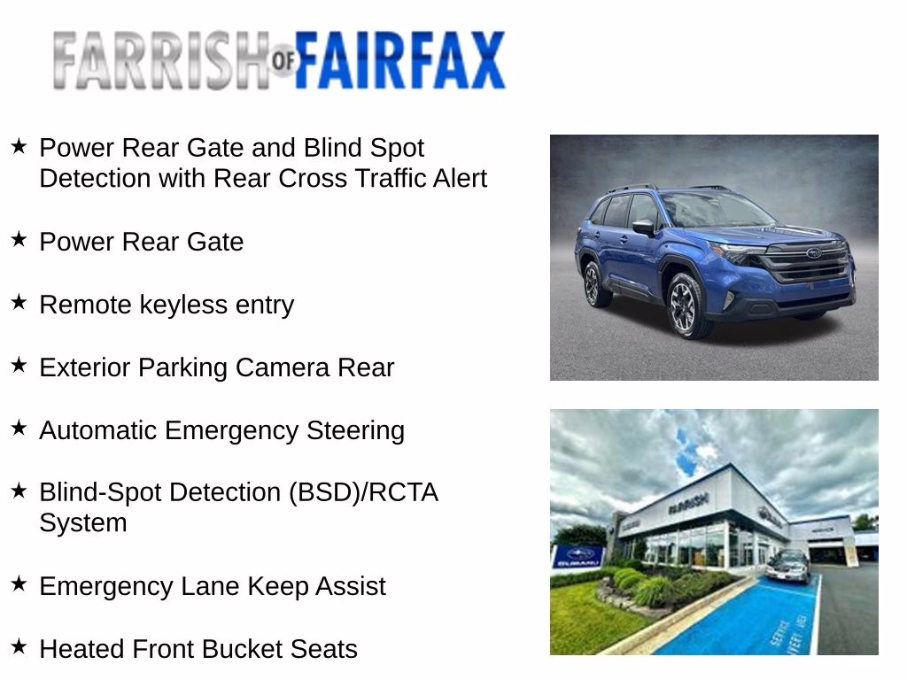 2026 Blue Subaru Forester Premium AWD SUV