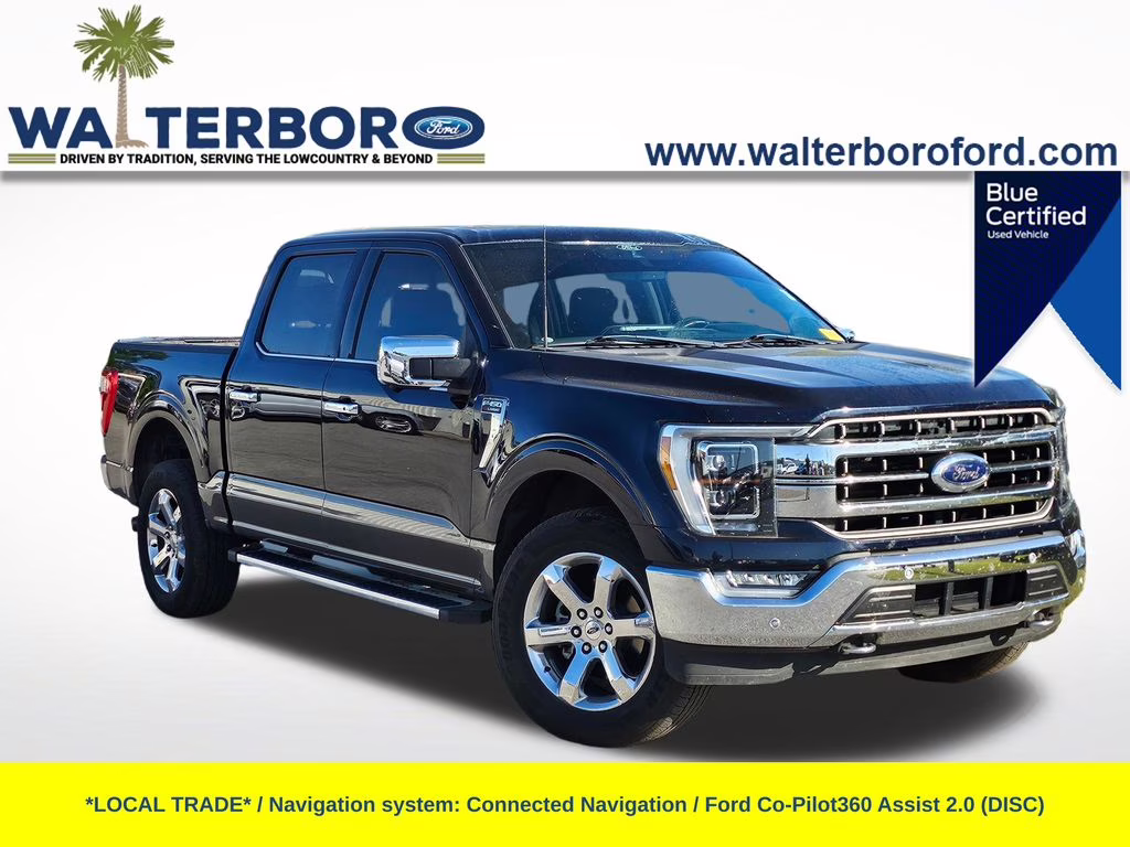 2022 Antimatter Blue Metallic Ford F-150 Lariat 4X4 Truck