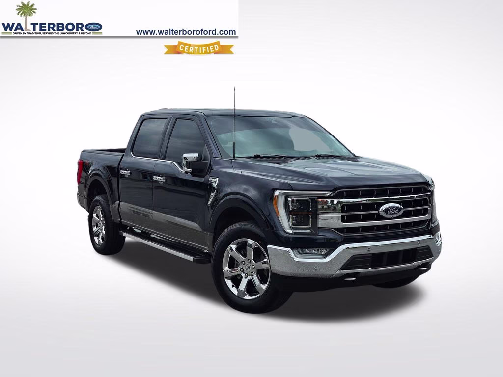 2022 Antimatter Blue Metallic Ford F-150 Lariat 4X4 Truck