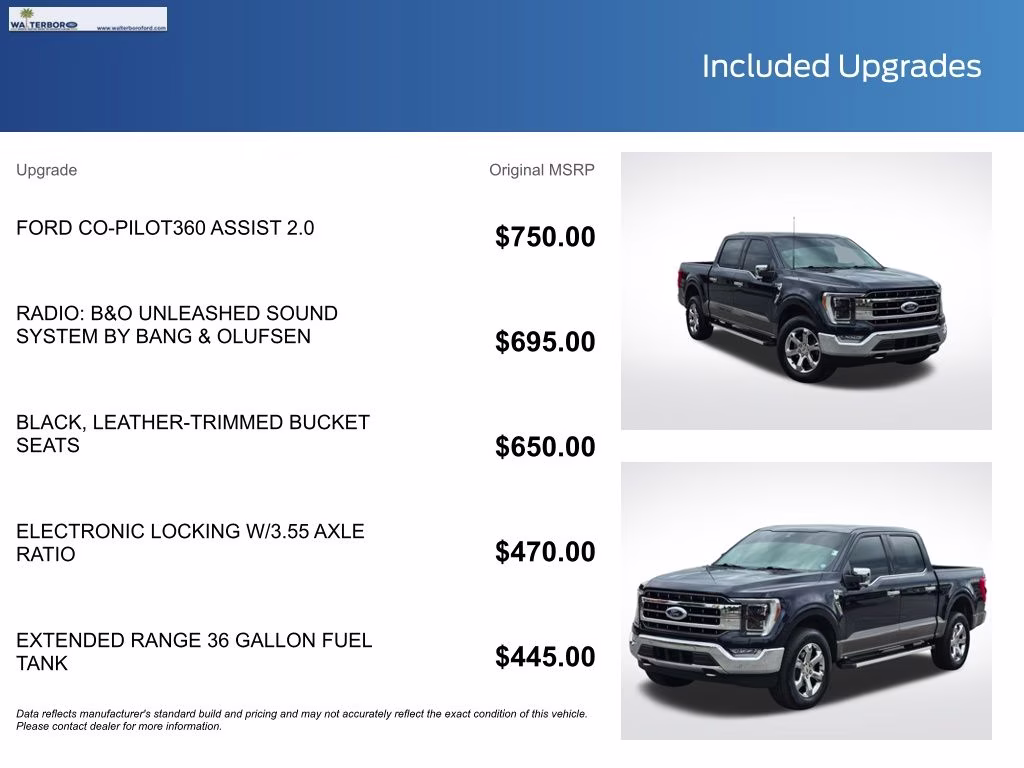 2022 Antimatter Blue Metallic Ford F-150 Lariat 4X4 Truck