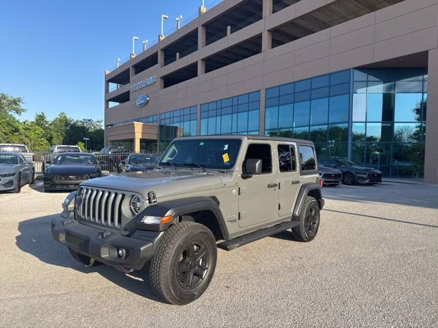 2020 Sting-Gray Clearcoat Jeep Wrangler Unlimited Sport S 4X4 Convertible