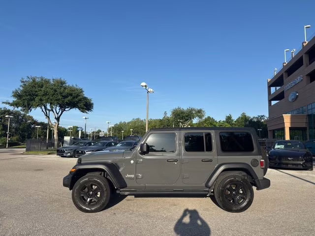 2020 Sting-Gray Clearcoat Jeep Wrangler Unlimited Sport S 4X4 Convertible