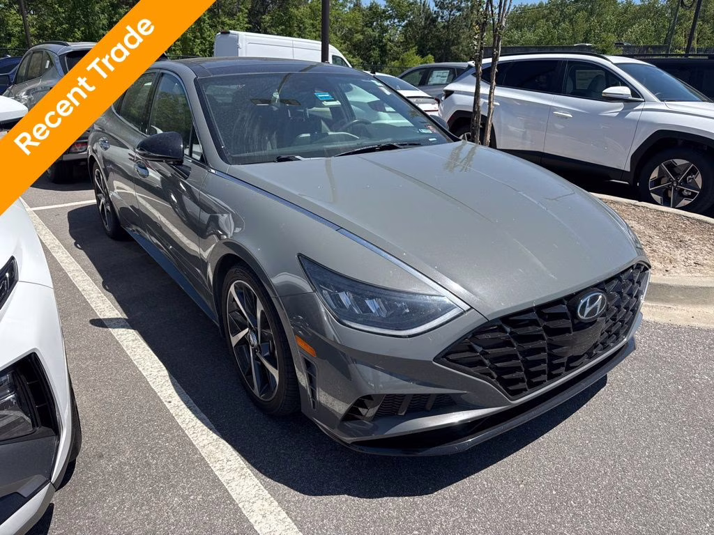 2021 Hampton Gray Hyundai Sonata SEL Plus FWD Sedan