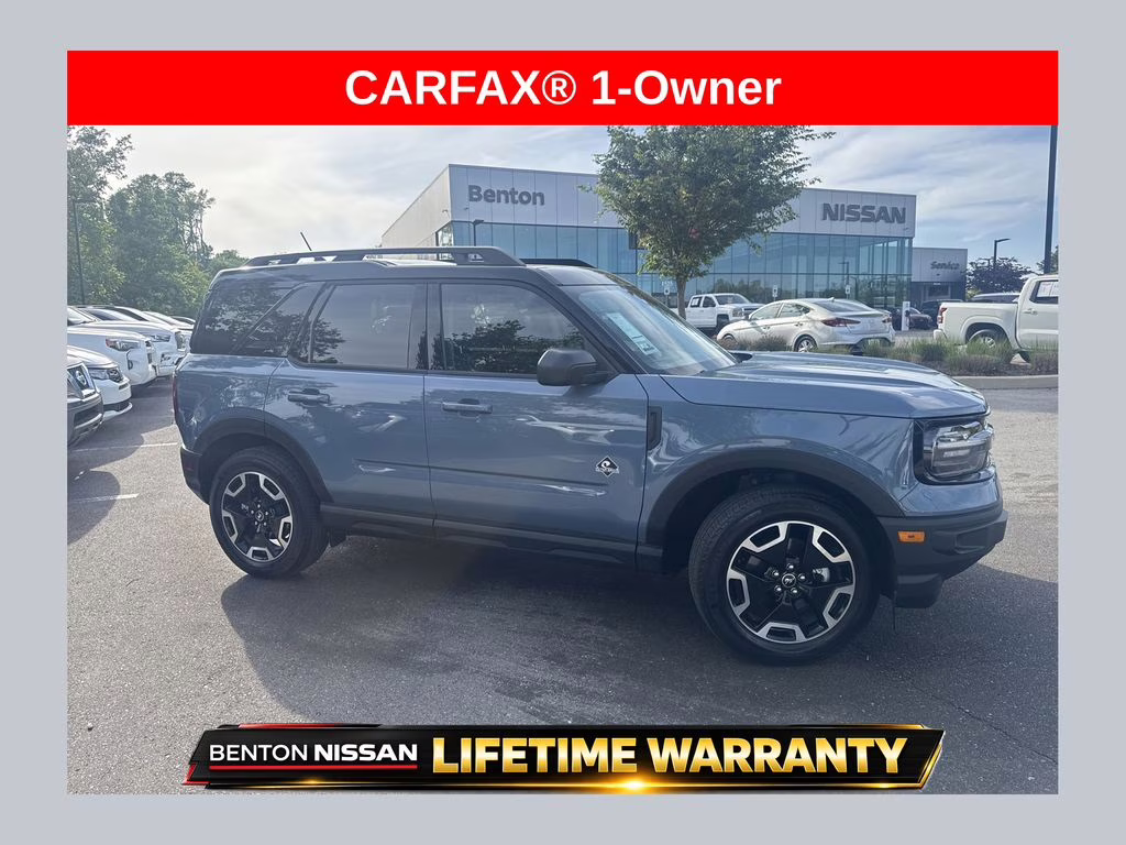 2024 Azure Gray Metallic Ford Bronco Sport Outer Banks 4X4 SUV