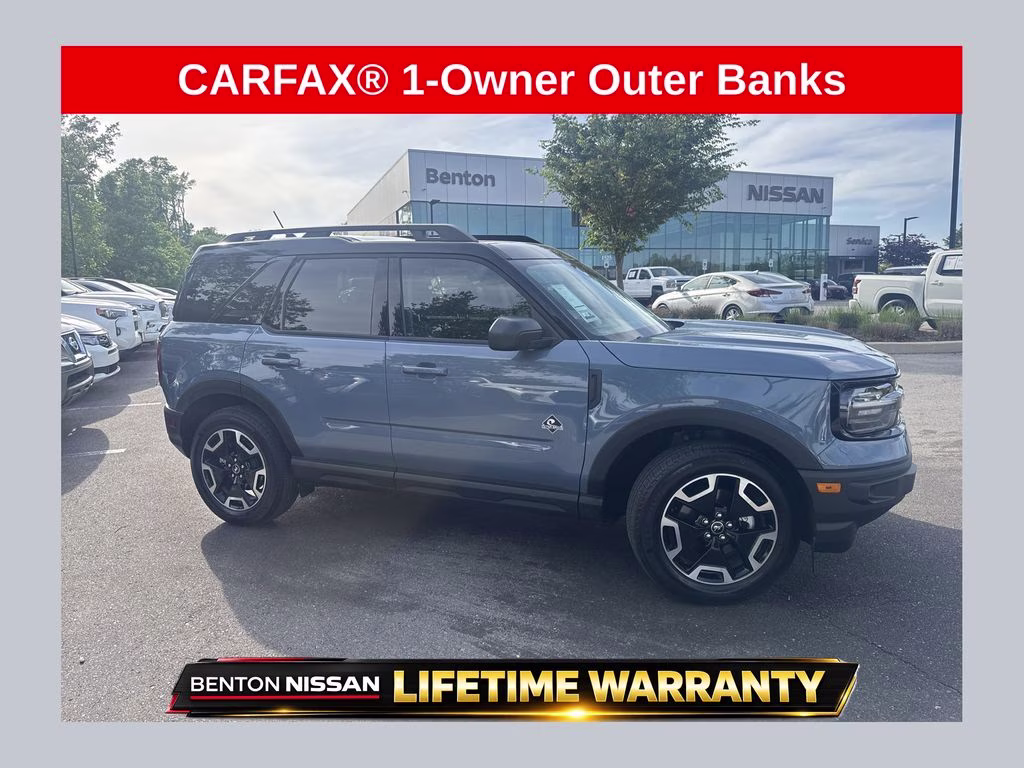 2024 Azure Gray Metallic Ford Bronco Sport Outer Banks 4X4 SUV